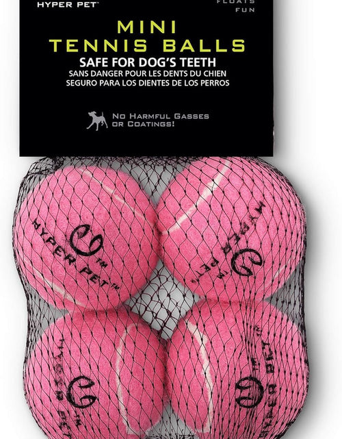 Load image into Gallery viewer, MINI Tennis Balls for Dogs (Pet Safe Dog Ball Dog Tennis Balls for Exercise &amp; Training) Dog Ball Interactive Dog Toys Work with  K9 Kannon MINI Dog Ball Launcher - 4 Pack MINI Pink
