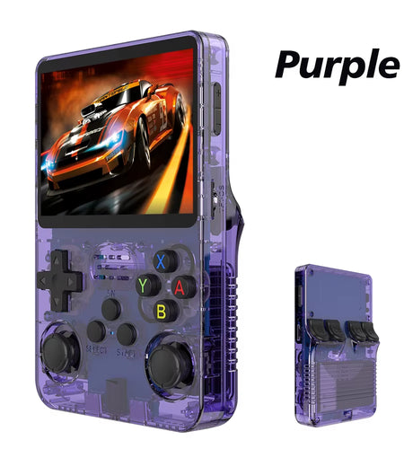 R36S Retro Video Handheld Game Console Linux System 3.5 in IPS Screen 3000Mah Battery 64G/128G TF Card Preinstalled Games