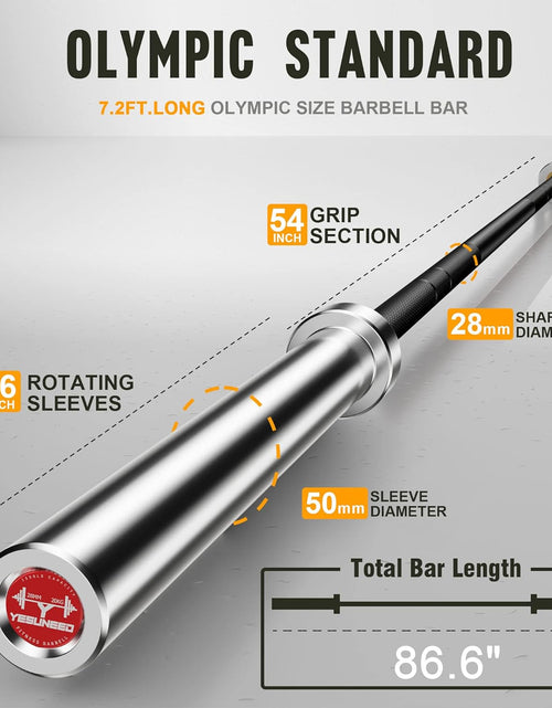 Load image into Gallery viewer, Curl Bar Olympic Barbell EZ Bar 330LB/700LB/1000LB/1500LB for Biceps Curl, Squat, Weightlifting
