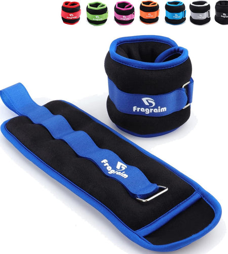 Ankle Weights for Women, Men and Kids - 1/2/3/4/6/8/10/12/15/20 LBS 1 Pair Strength Training Wrist/Leg/Arm Weight with Adjustable Strap for Jogging, Gymnastics, Aerobics, Physical Therapy