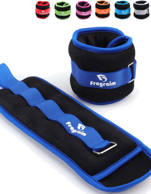 Load image into Gallery viewer, Ankle Weights for Women, Men and Kids - 1/2/3/4/6/8/10/12/15/20 LBS 1 Pair Strength Training Wrist/Leg/Arm Weight with Adjustable Strap for Jogging, Gymnastics, Aerobics, Physical Therapy
